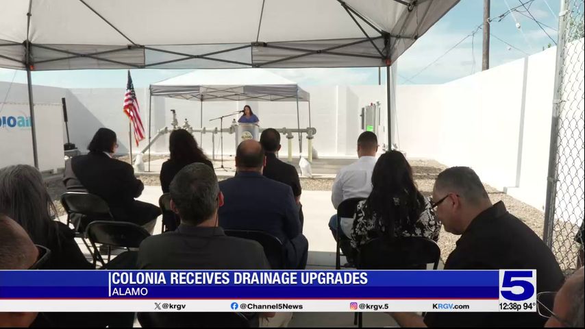 Alamo colonia receives drainage upgrades