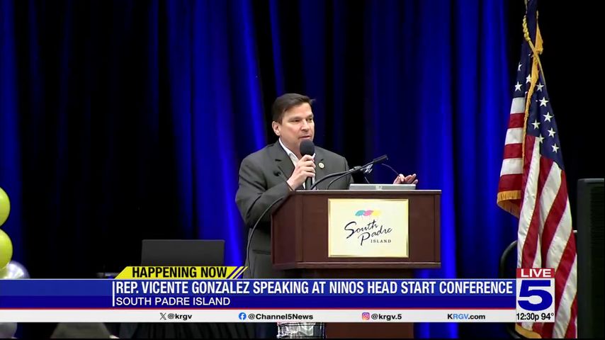 Rep. Vicente Gonzalez speaks at NINOS Head Start conference at South Padre Island