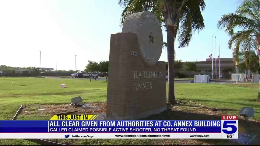 Sheriff: No active shooter at Cameron County Annex Building in Harlingen