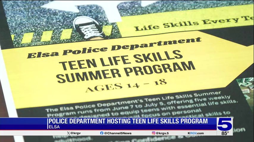 Elsa Police Department holding life skills program for teens