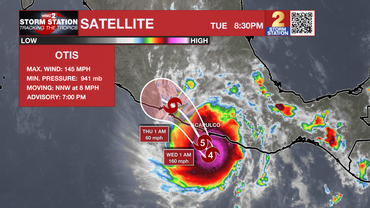 Major Hurricane Otis breaks multiple intensity records, strikes Mexico
