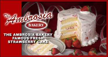 Ambrosia Strawberry Cake
