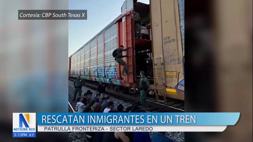 Rescatan a 23 migrantes en compartimento de tren cerca de Cotulla