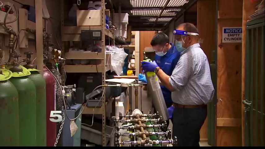 Local pharmacy struggles to meet high demand of oxygen supplies for at-home patients