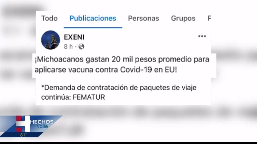 Surge el llamado turismo de vacunas contra el covid hacia el Valle del Río Grande 