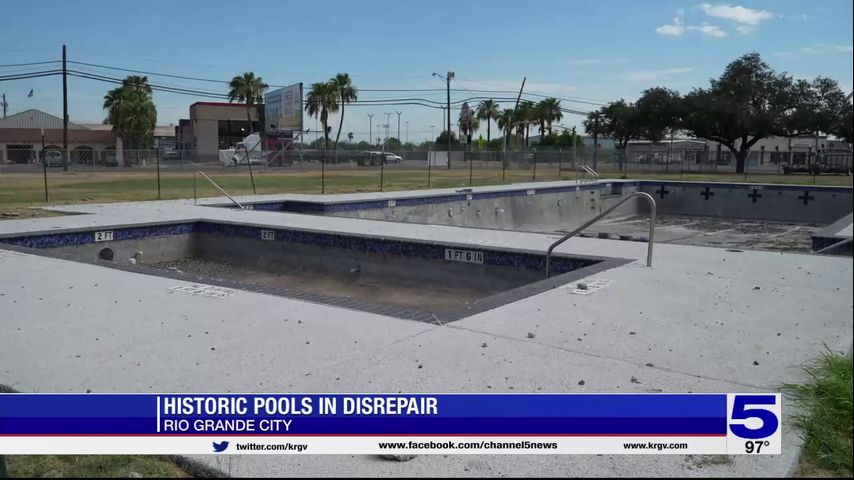 Historic pools in Rio Grande City in disrepair