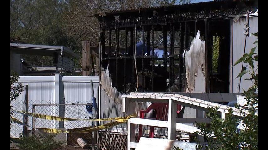 San Benito mobile house fire results in total loss of home