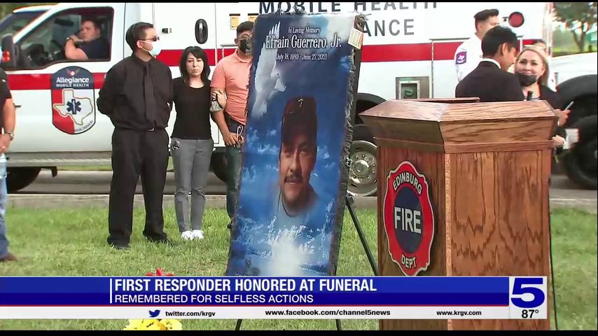 ‘He saved lives:’ First responder honored at funeral