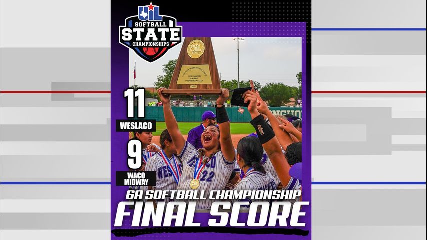 Weslaco High Lady Panthers win 11-9 in 6A softball state championship