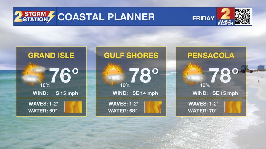 Apr. 15 - Gulf Coast Easter Weekend forecast