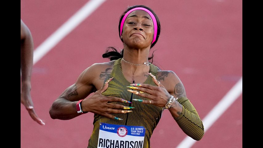 Sha'Carri Richardson sprints onto US Olympic team after winning 100 in 10.71 seconds
