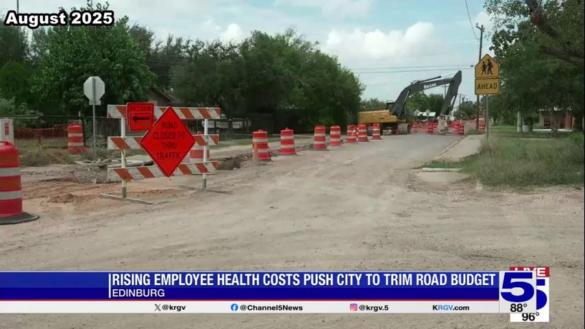 City of Edinburg cuts street paving program to cover employee health costs