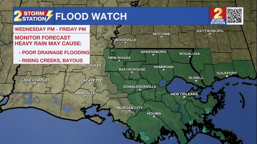 Jul. 15 - Flood Watch issued ahead of heavy rain potential later this week