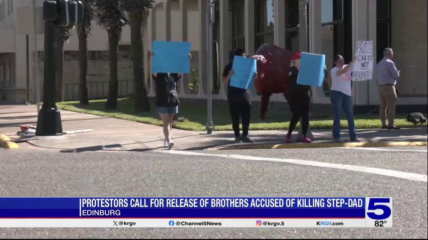 Protestors gather in support of Pharr brothers charged with murder - Vimarsana News