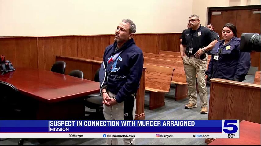 Suspect arraigned in connection with Mission murder