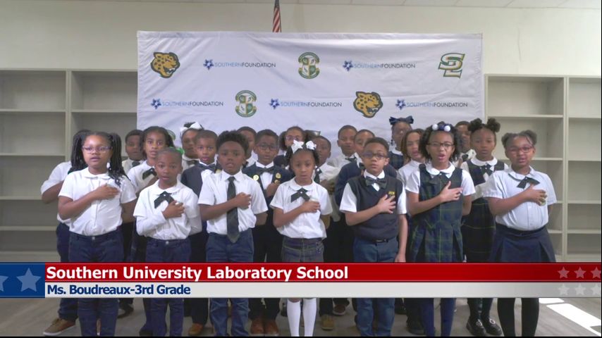 The Pledge of Allegiance, Southern University Laboratory School, Ms ...
