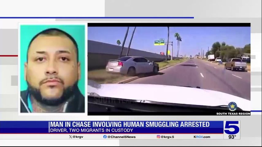 DPS: Valluco gang member arrested on human smuggling charge after high-speed chase in Donna