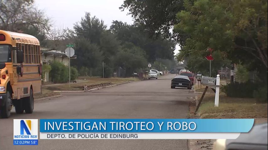 Policía de Edinburg busca a sospechosos involucrados en tiroteo y robo