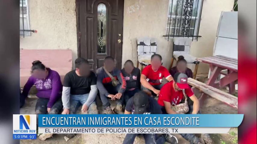 Policía de Escobares detiene a 14 inmigrantes en presunto escondite