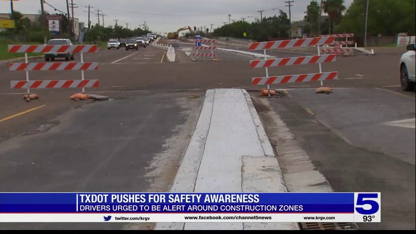 TxDOT urges drivers to be alert around construction zones