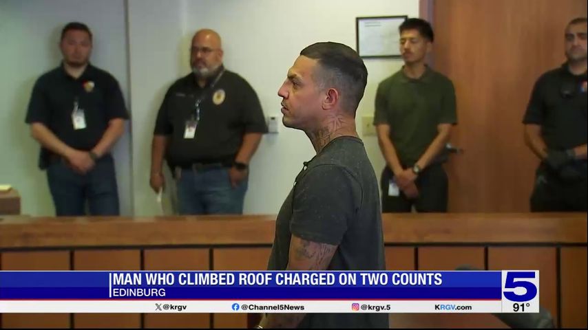 Edinburg man charged after climbing onto roof of home during police chase
