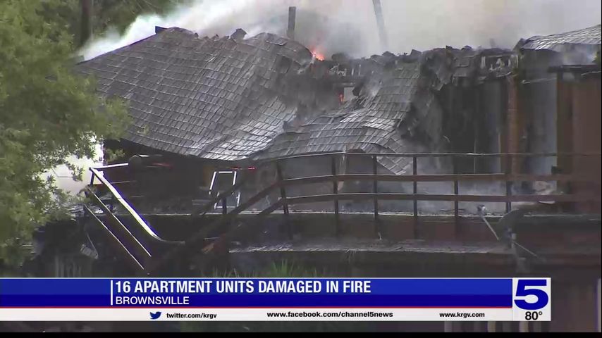 16 apartment units damaged in fire at Brownsville apartment complex