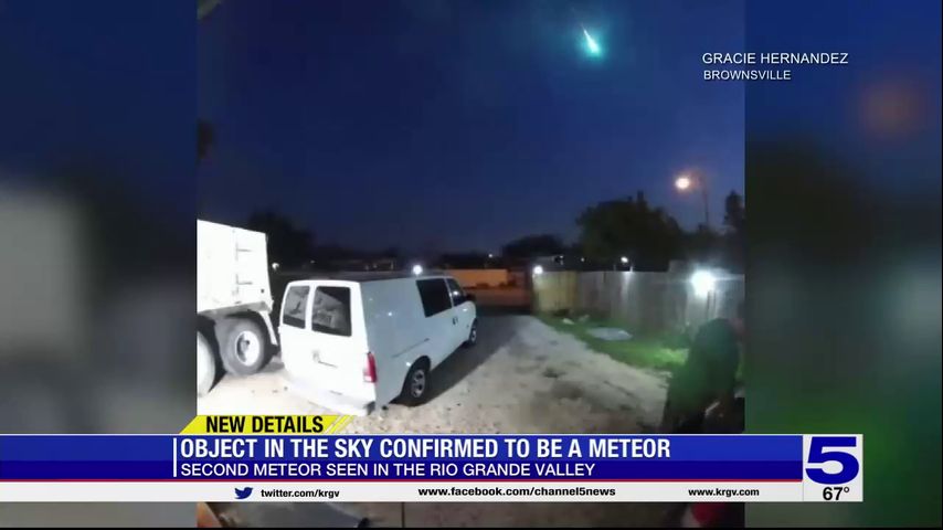 Object that flew over RGV confirmed to be a meteor