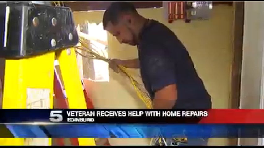 Edinburg Veteran Receives Assistance with Home Repairs