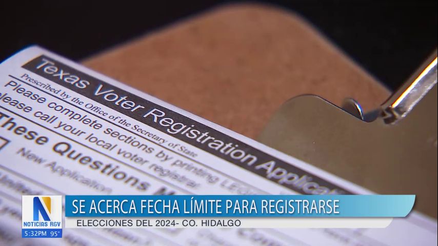 Se acerca fecha límite para registrarse para votar en la elección del condado Hidalgo