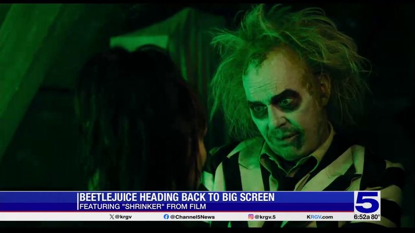 'Beetlejuice Beetlejuice' costumes on display at Cinemark Pharr Town Center movie theater