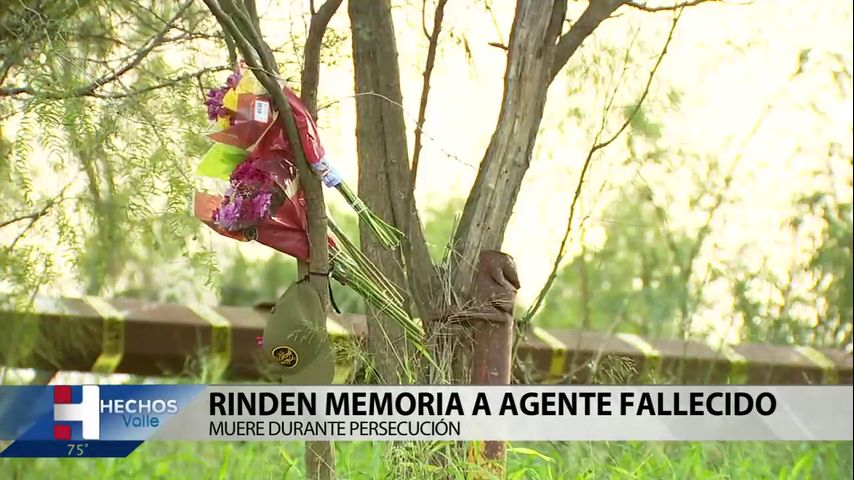 Rinden memoria al agente que falleció durante una persecución en Mission