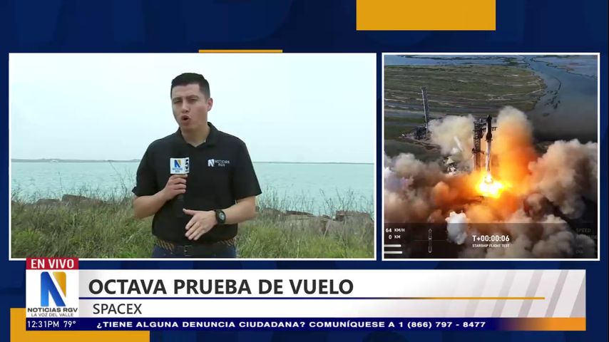 SpaceX alista esta tarde el octavo lanzamiento de su cohete