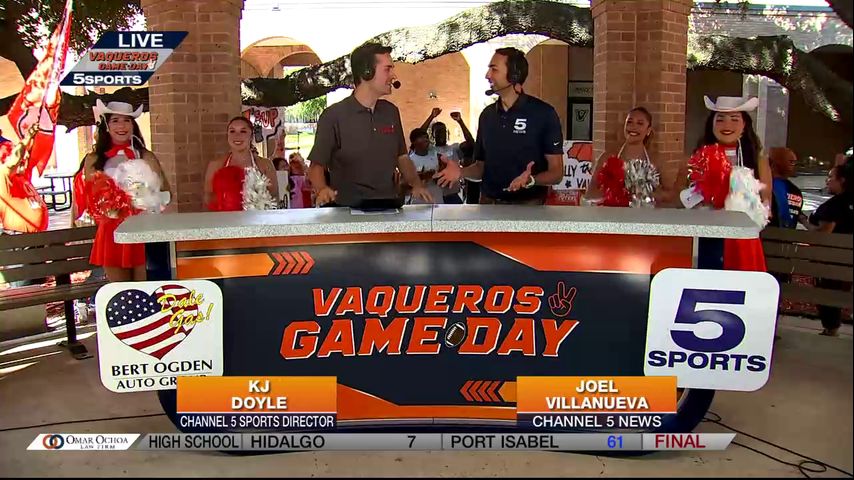 Channel 5 News' Joel Villanueva talks about seeing UTRGV getting their own football team