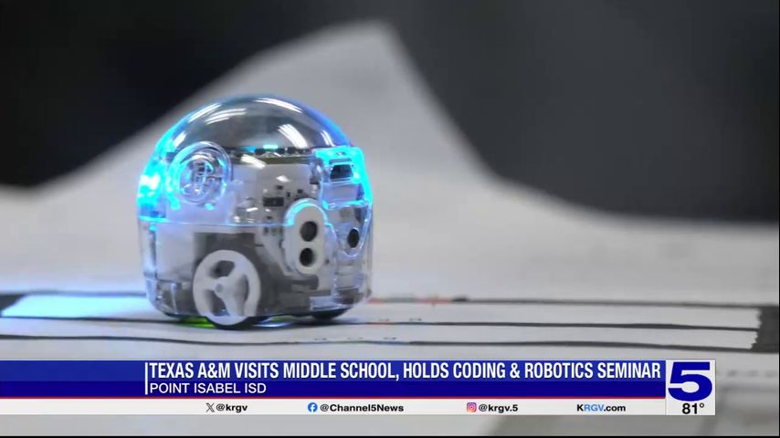 Texas A&M holds coding, robotics seminar at Point Isabel ISD middle school