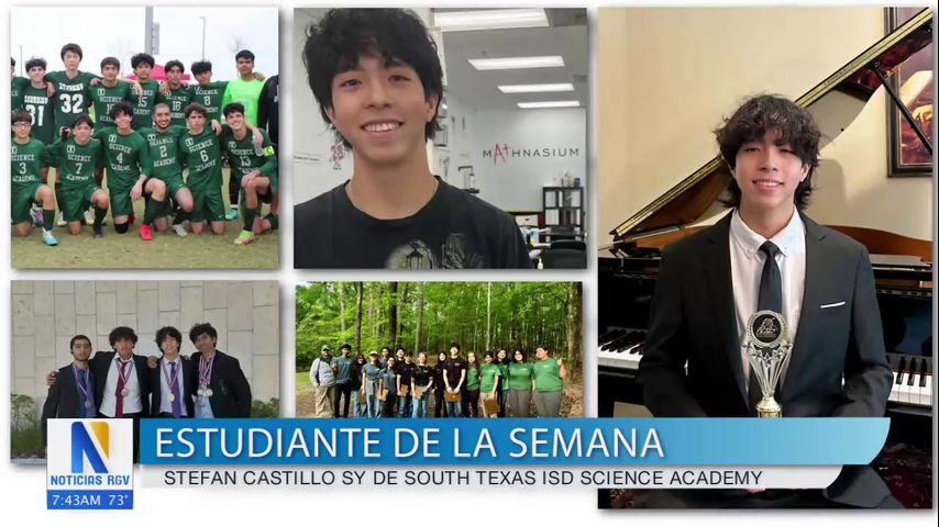 Estudiante de la Semana: Stefan Castillo Sy de South Texas ISD Science Academy