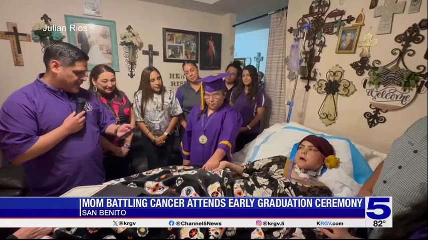San Benito mom in hospice attends daughters' early graduation ceremonies