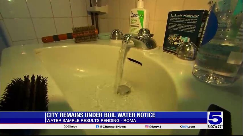 City of Roma waits for test results on water quality, hopes to lift water boil notice