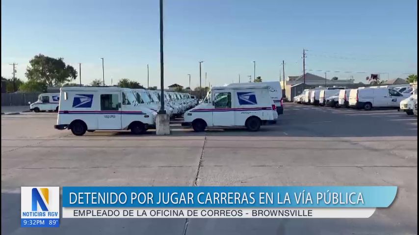 Empleado de la Oficina del Servicio Postal es detenido por realizar carreras en una vía pública