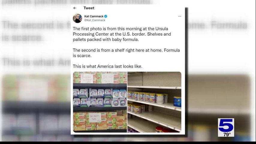 Officials react to baby formula controversy at McAllen migrant processing center