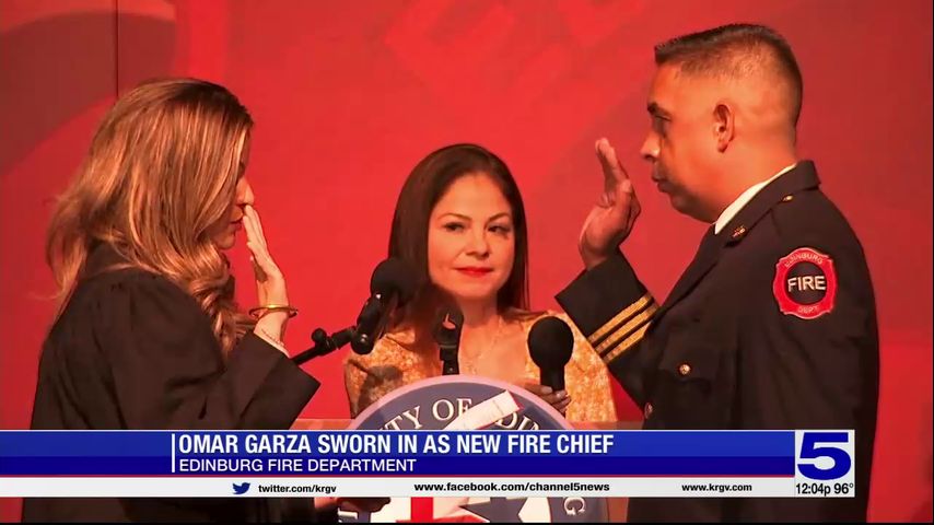 New Edinburg Fire Chief sworn in