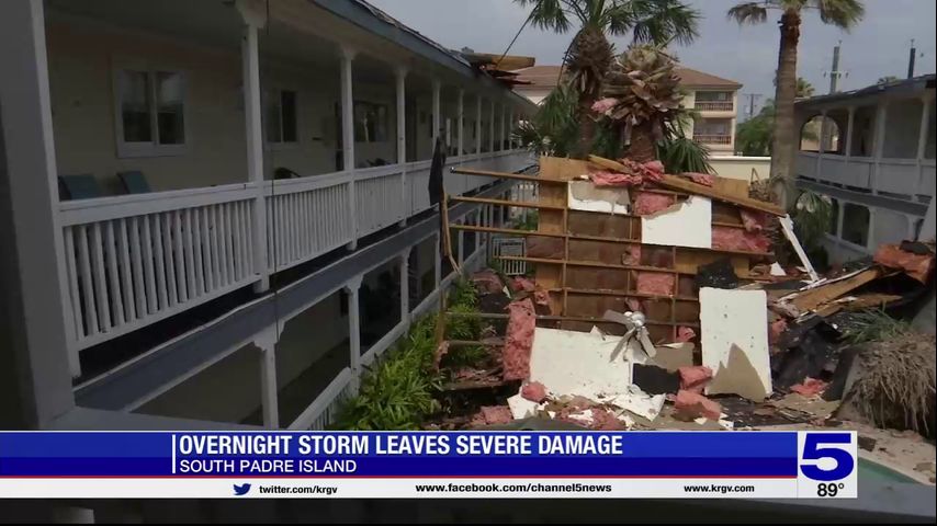 Overnight storm leaves severe damage in South Padre Island