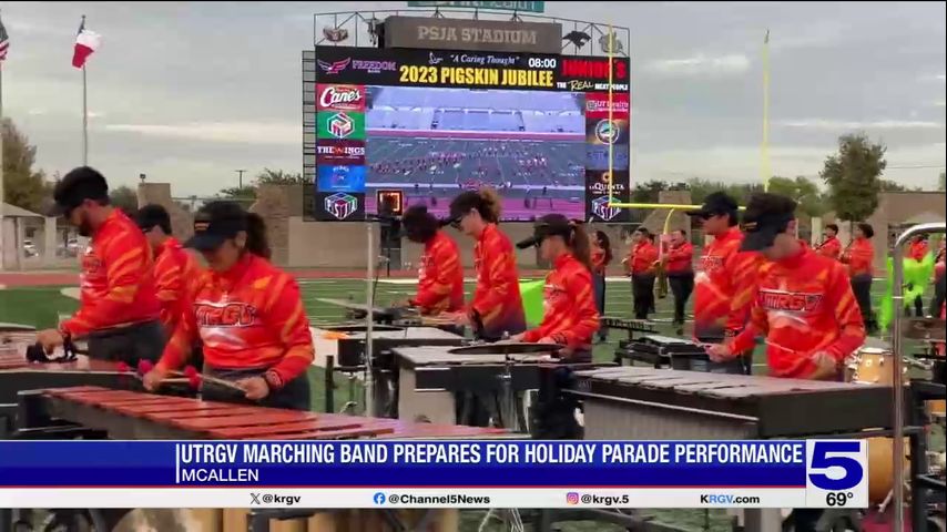 UTRGV Marching Band to give debut performance during McAllen Holiday Parade