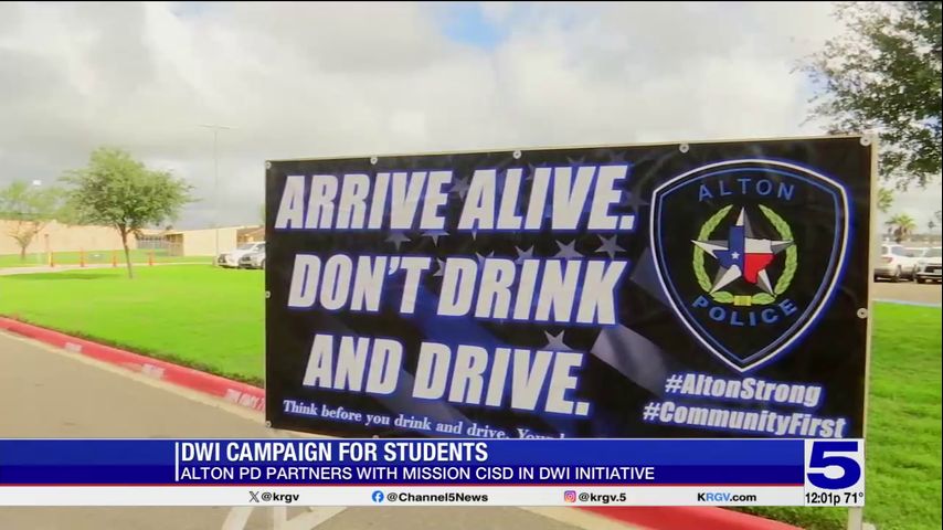 Alton police partners with Mission CISD in DWI campaign for students
