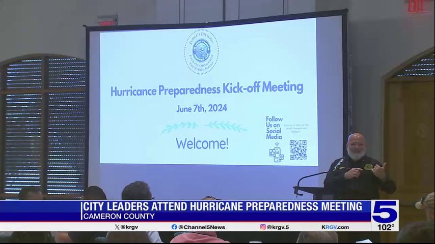 Cameron County city leaders participate in hurricane preparedness event