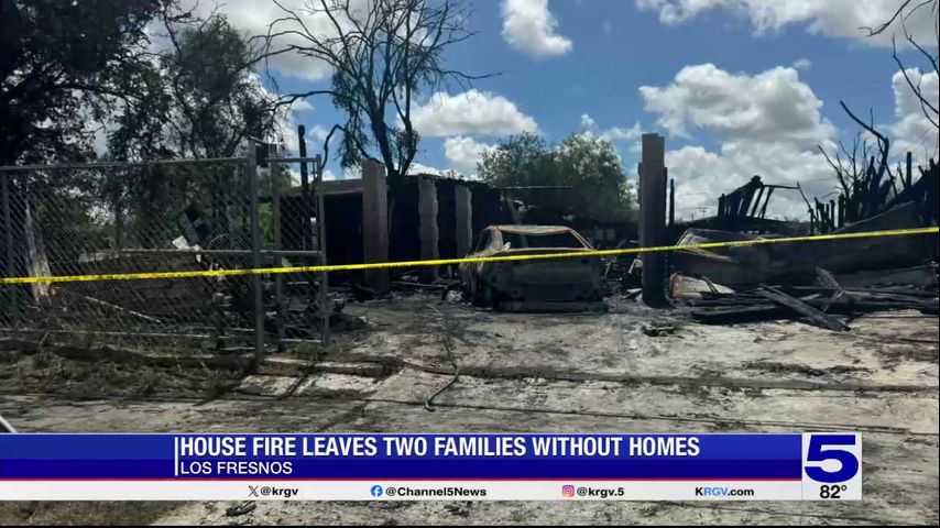 Two families displaced, woman hospitalized after fire damages homes in Los Fresnos