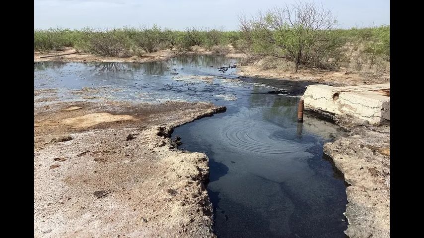 Water is bursting from another abandoned West Texas oil well, continuing a troubling trend