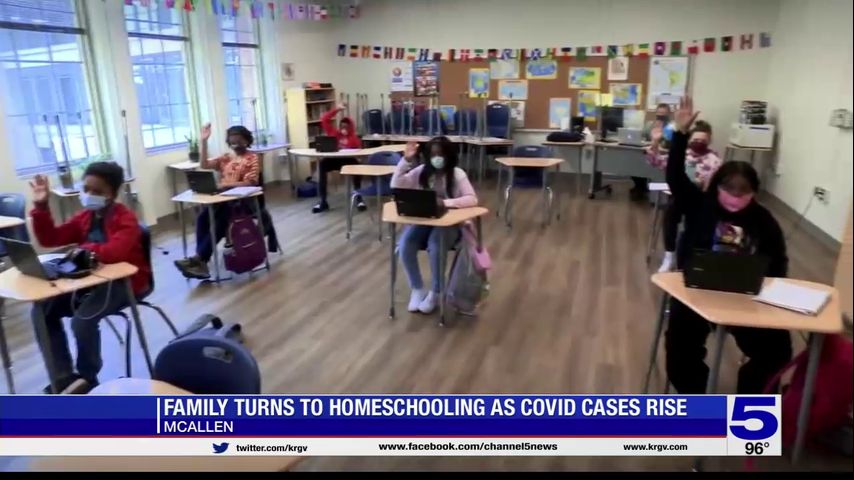 McAllen family turns to homeschooling as COVID-19 cases rise