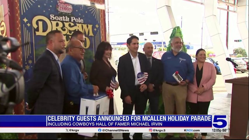 Celebrity guest announced for McAllen Holiday Parade 2023