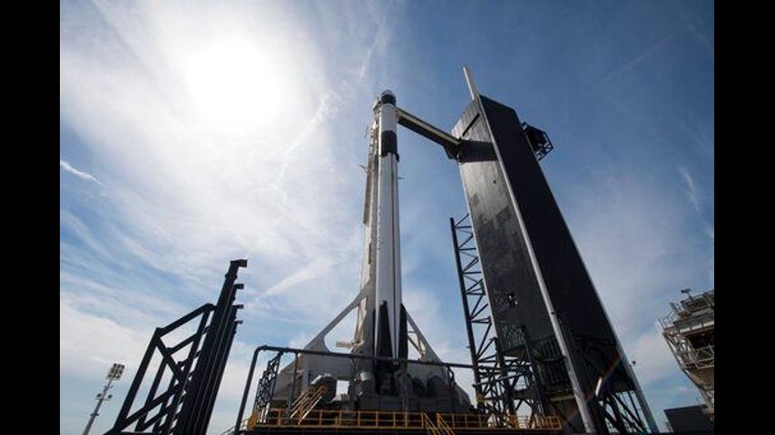 America's newest crew capsule rockets toward space station