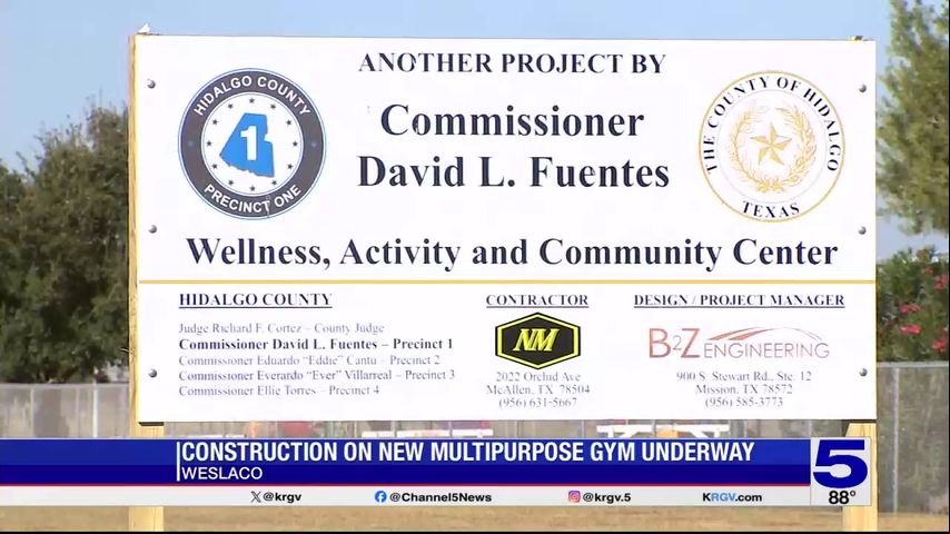 Construction set to begin on multipurpose gym facility in Weslaco